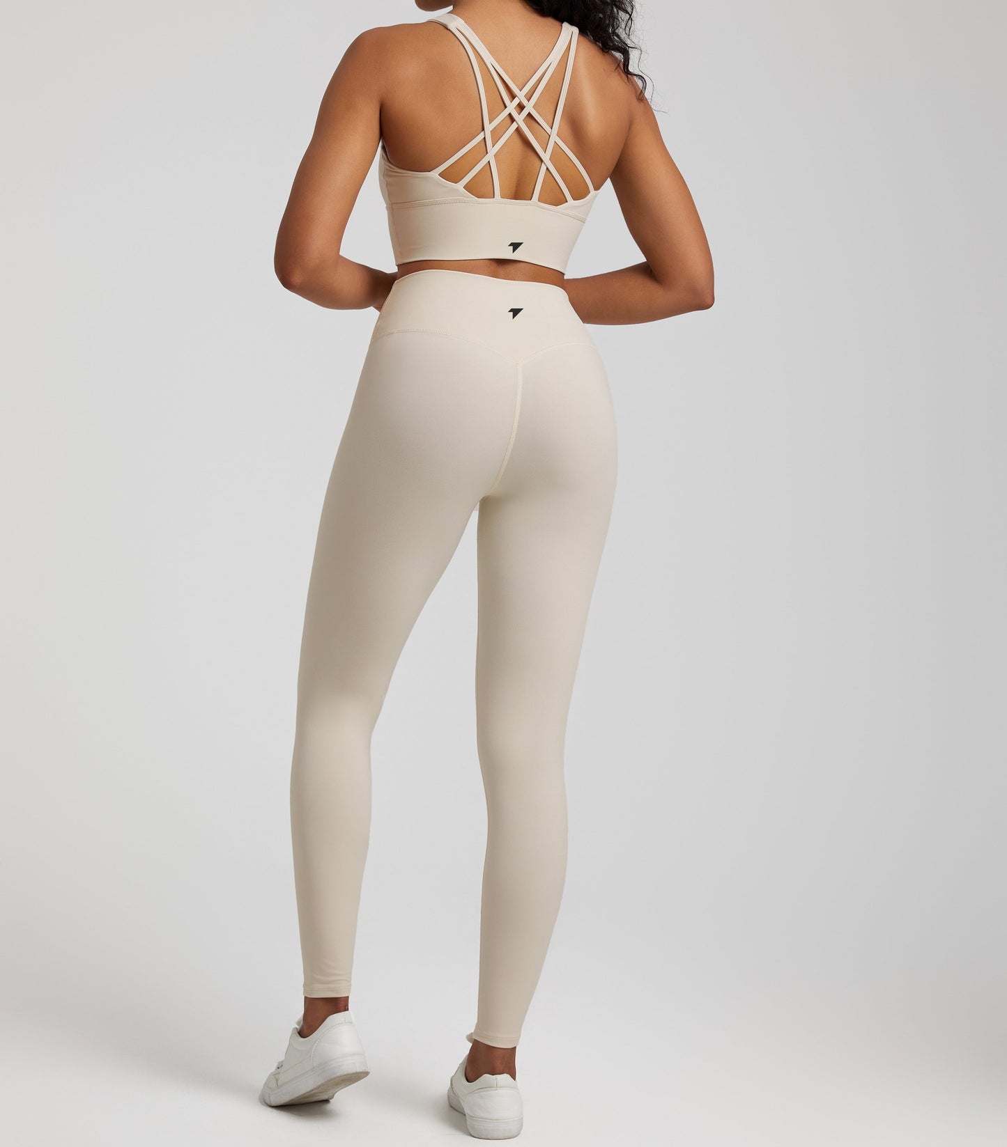 Sand grey cross back strap set
