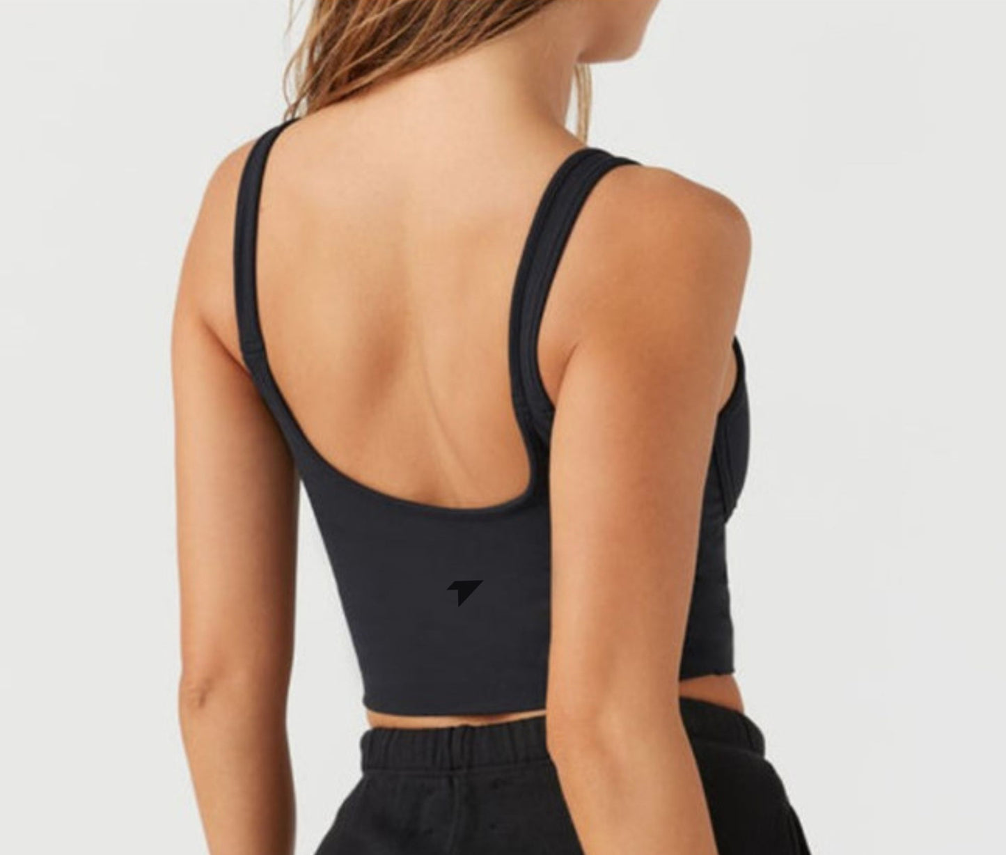 Black Racer Back Sports Bra