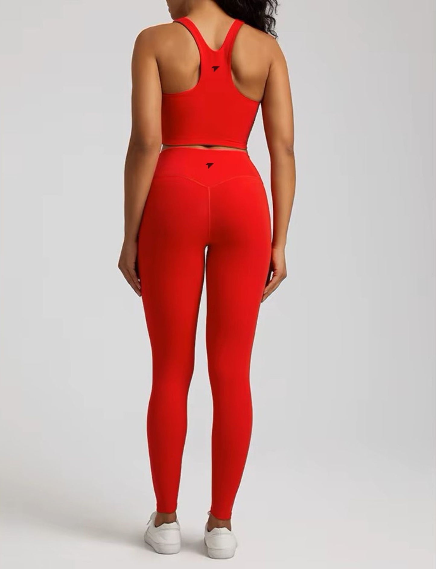 Bright Red High Neck Set