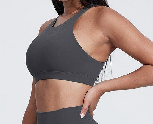 High Neck Sports Bra