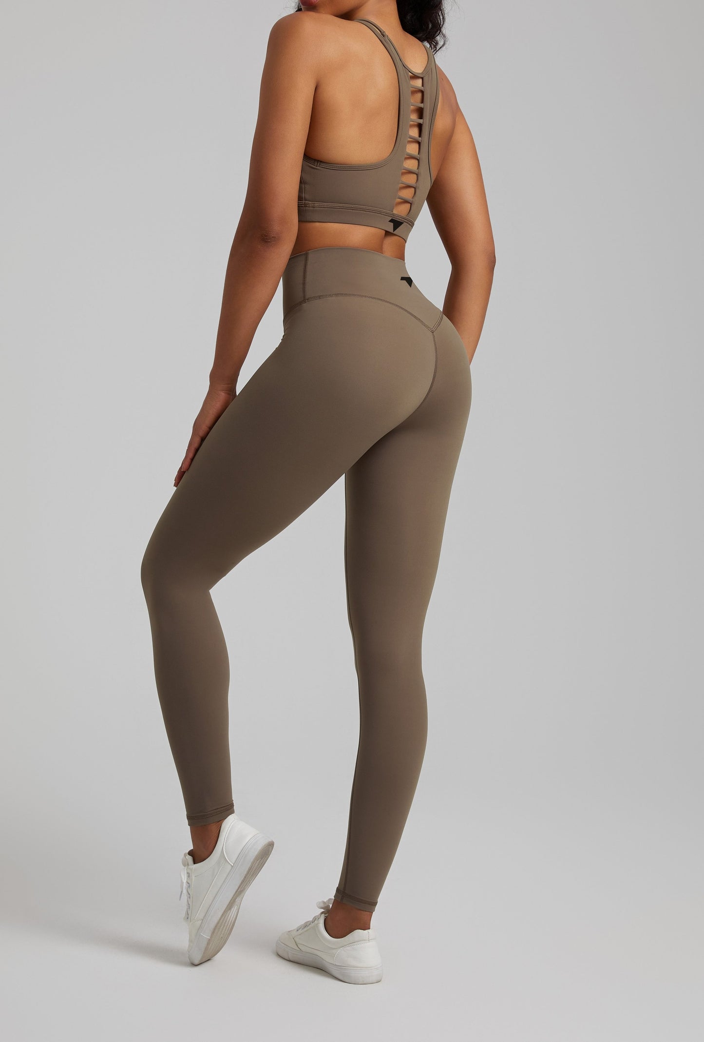 caramel brown hollow out set