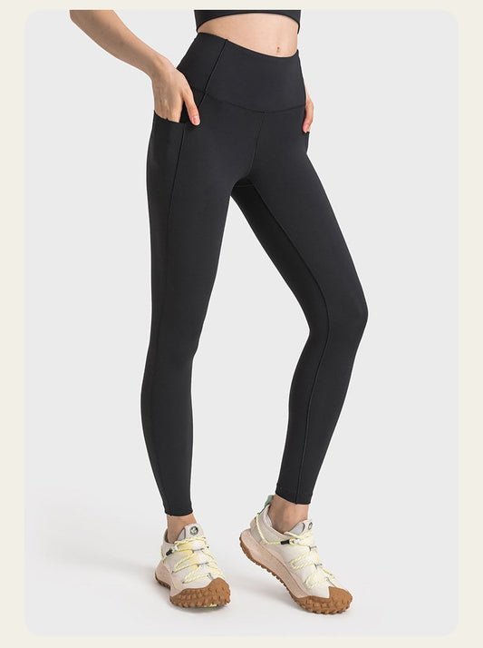 black pocket legging