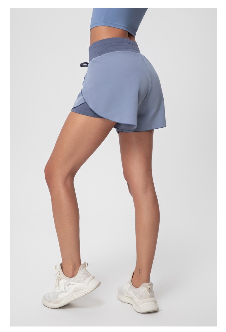 light blue high waist shorts