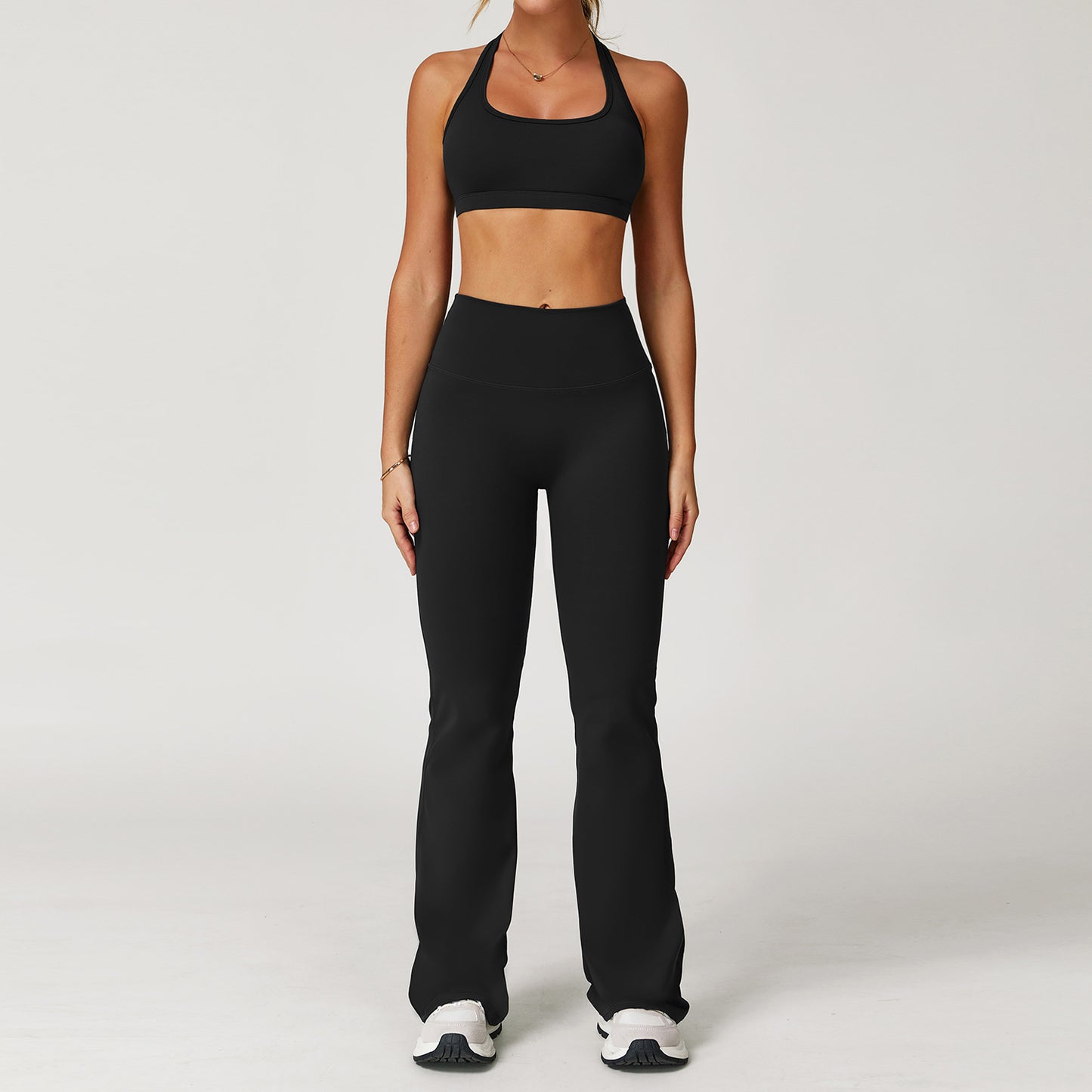 Halter Bra Flare Legging Set
