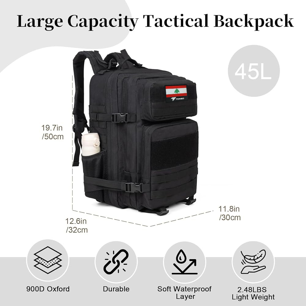 45 L tactical backpack